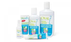 Produkty Oral7: pasta, spray, żel i płyn do płukania jamy ustnej. Pomagają w walce z aftami, nawilżają i wzmacniają naturalną florę.