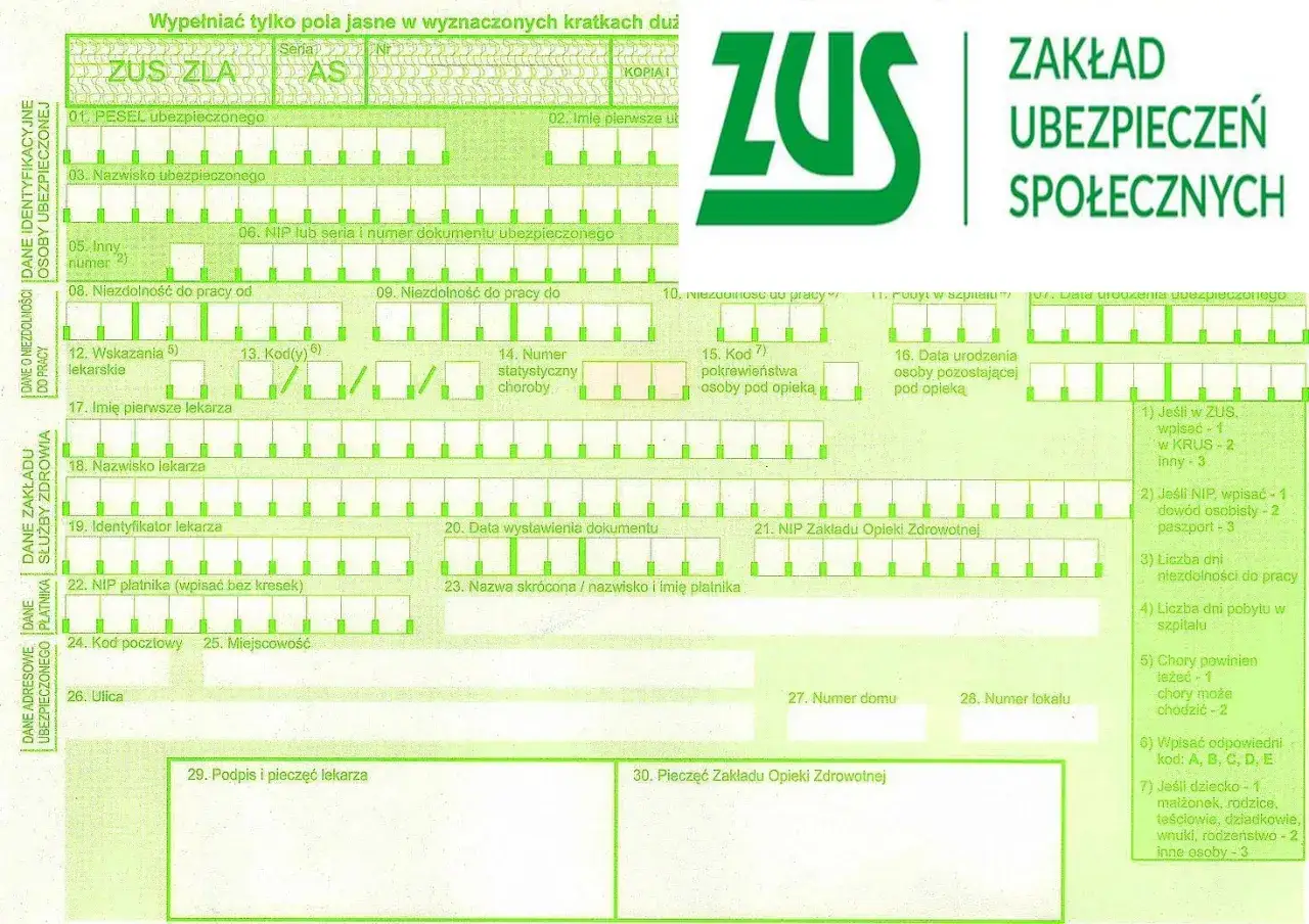 kontrola ZUS zwolnienie lekarskie
